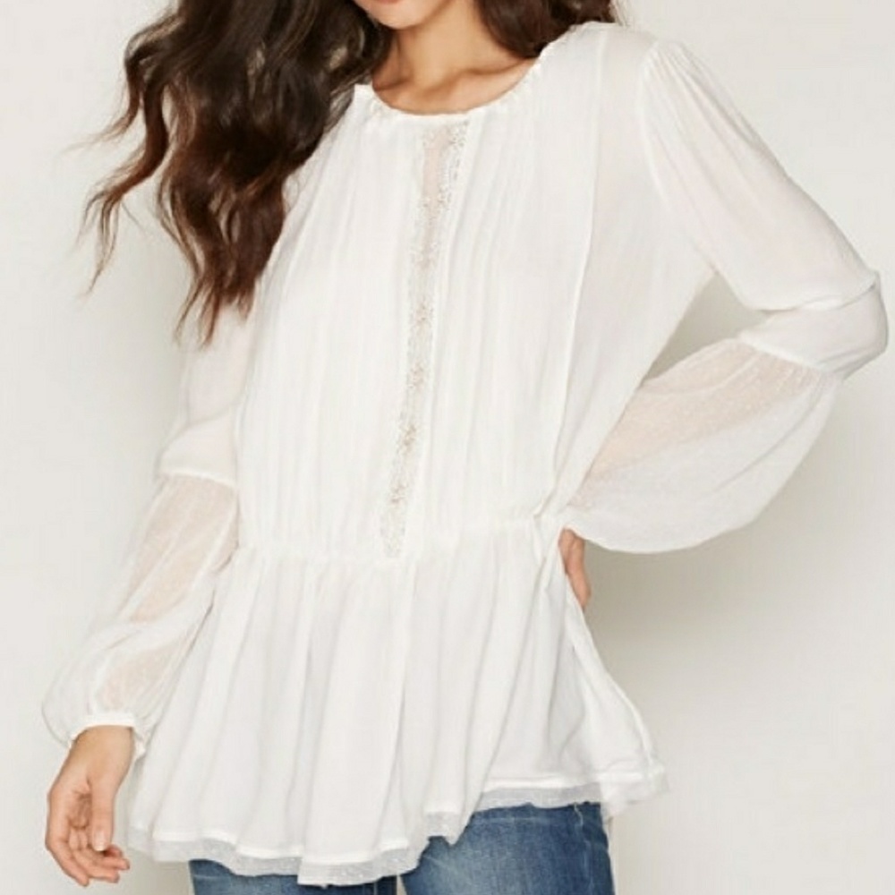 Free People White Blouse